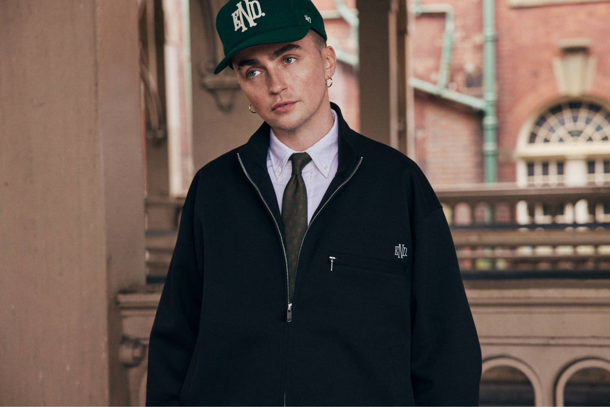 Trackie McLeod wears END. LABEL