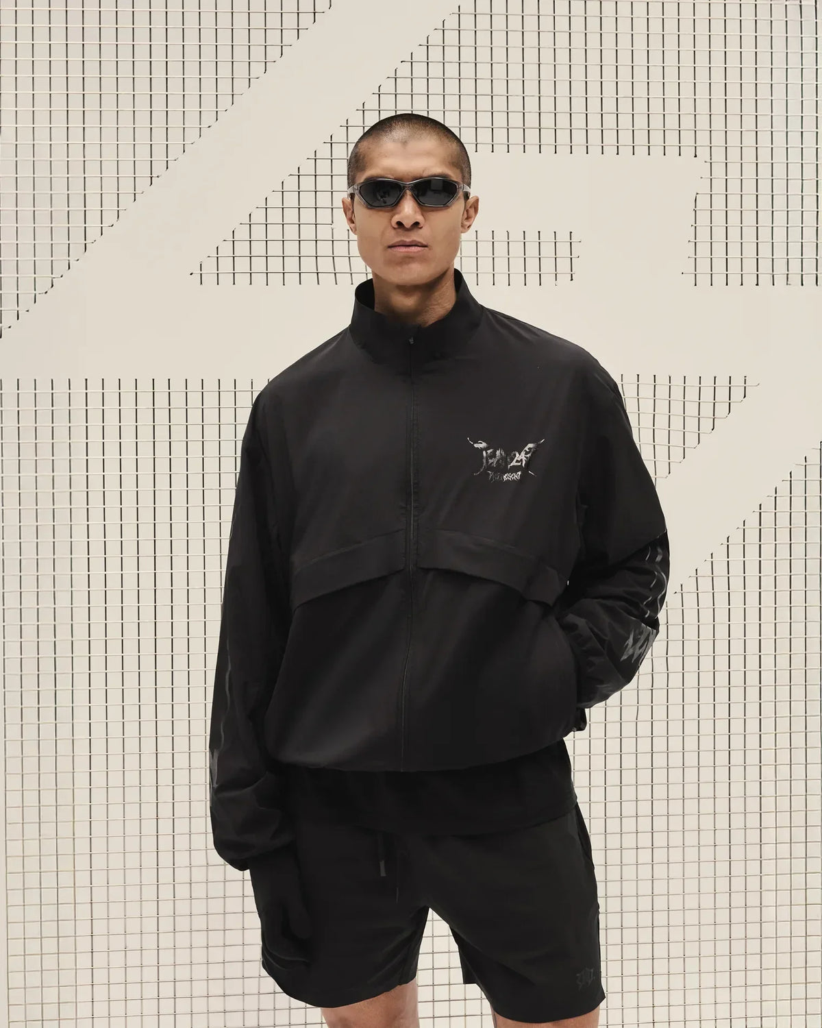 Model wearing Represent