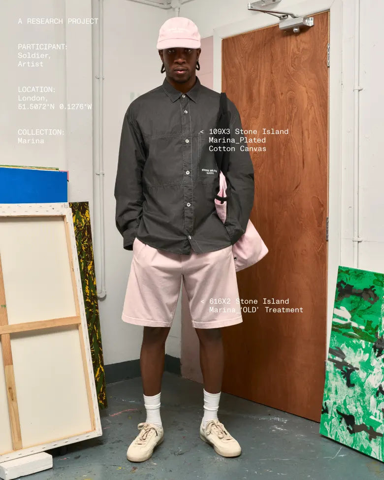 Male model for STONE ISLAND MARINA SPRING SUMMER ‘24