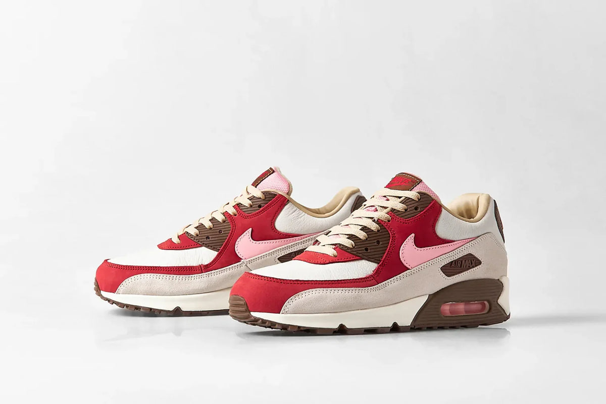 The Nike Air Max 90 NRG "Bacon" sneakers.