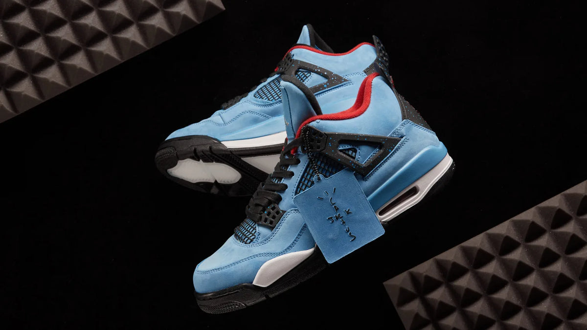 The Travis Scott x Air Jordan 4 sneakers.