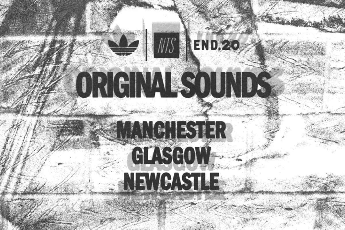 Poster advertising a trio of events dubbed 'Original Sounds'.