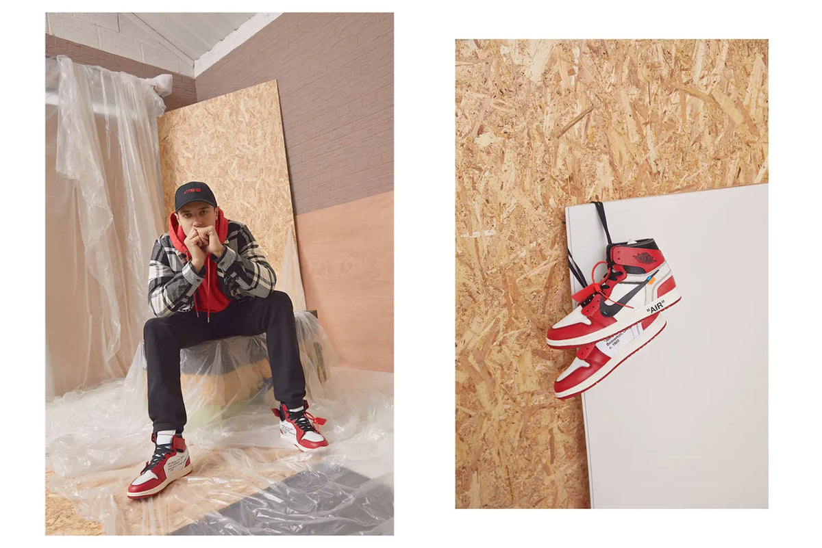 Nike and Off-White collaboration sneakers.