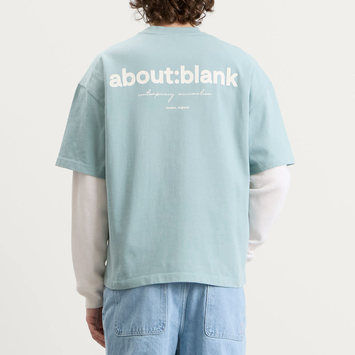 about:blank Box Logo T-Shirt