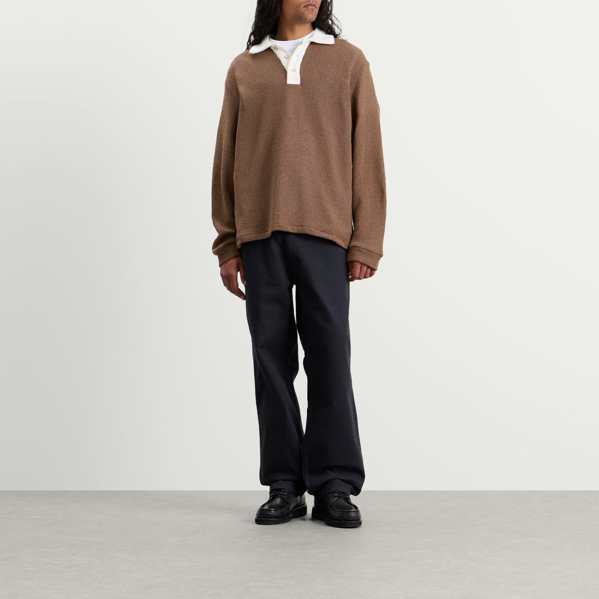 Palmes Knitted Rugby Shirt