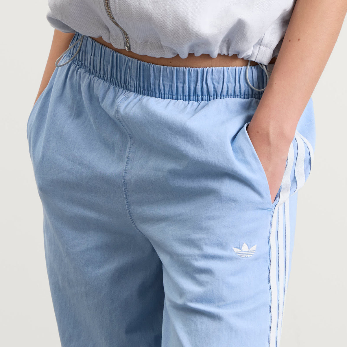 adidas Denim Wide Leg Pants