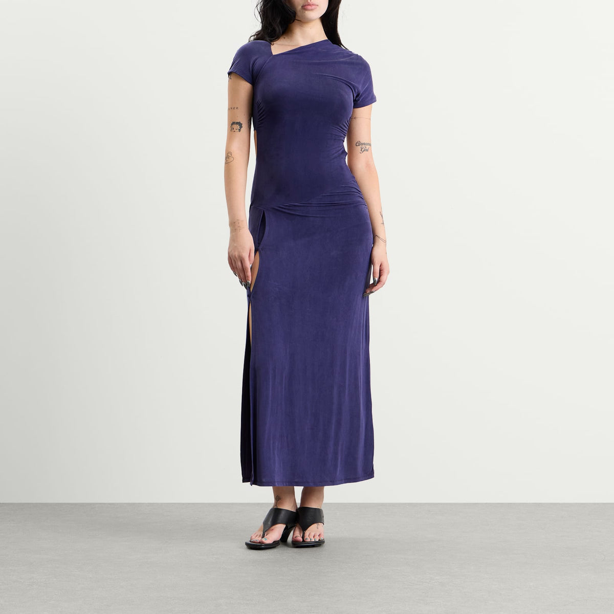 Peachy Den Kylie Vent Maxi Dress