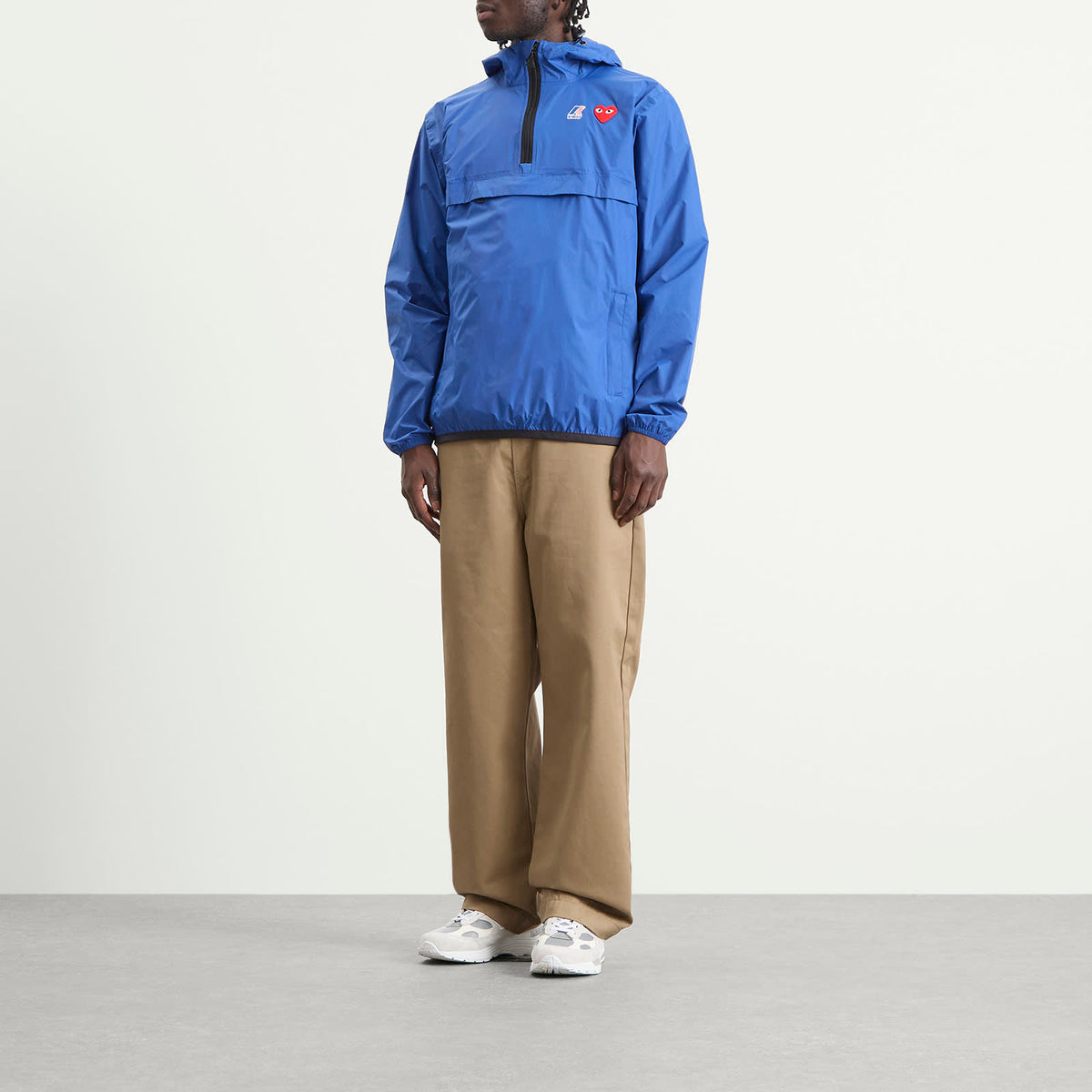 Comme des Garçons Play x K-Way Half Zip Packable Jacket