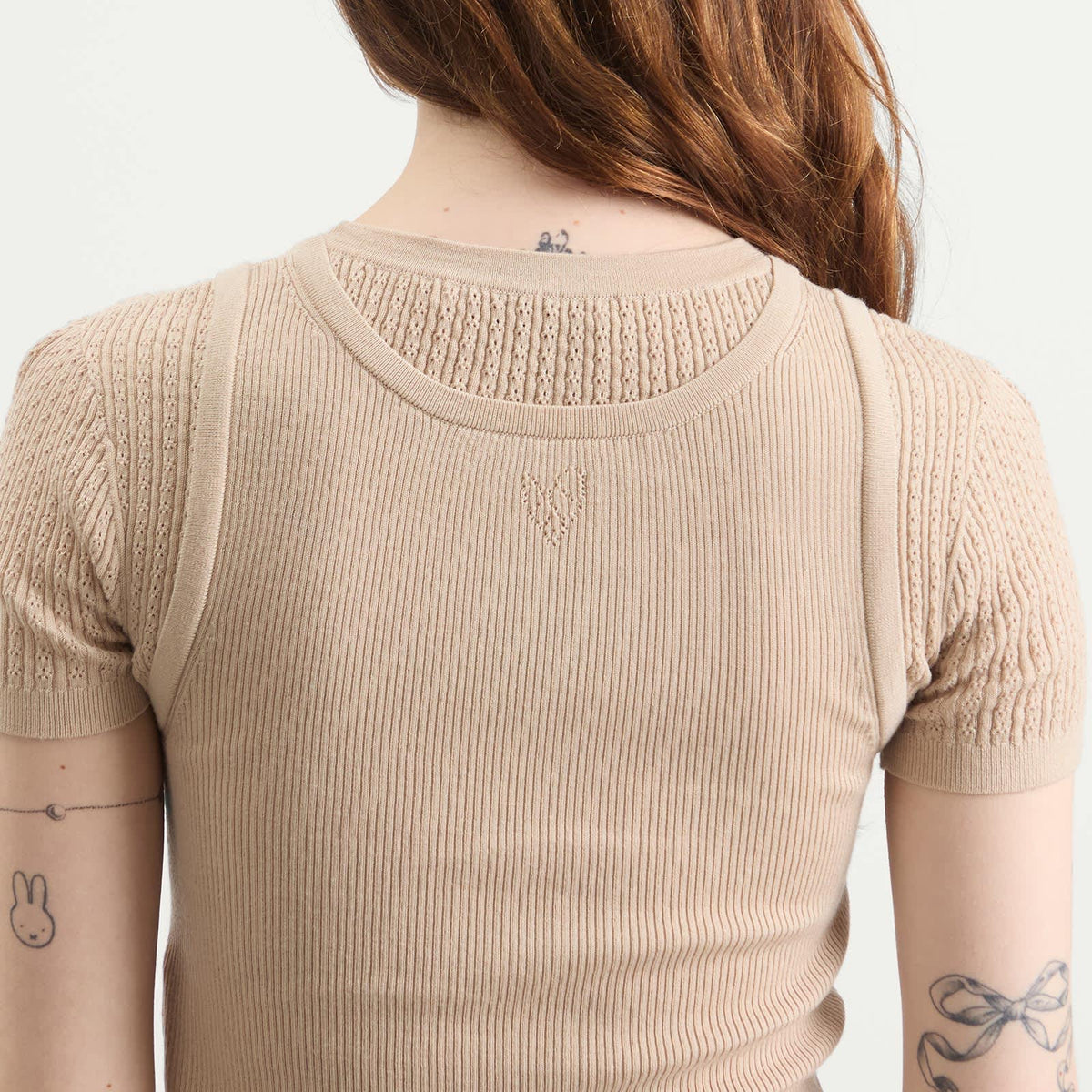 Acne Studios Kred Thin Ribs Layered T-Shirt