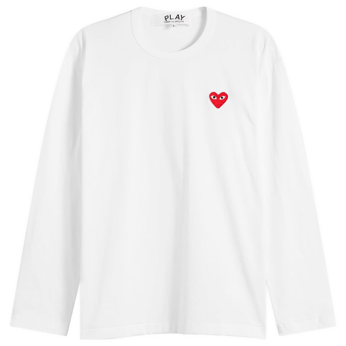 Comme des Garçons Play Long Sleeve Basic Logo T-Shirt