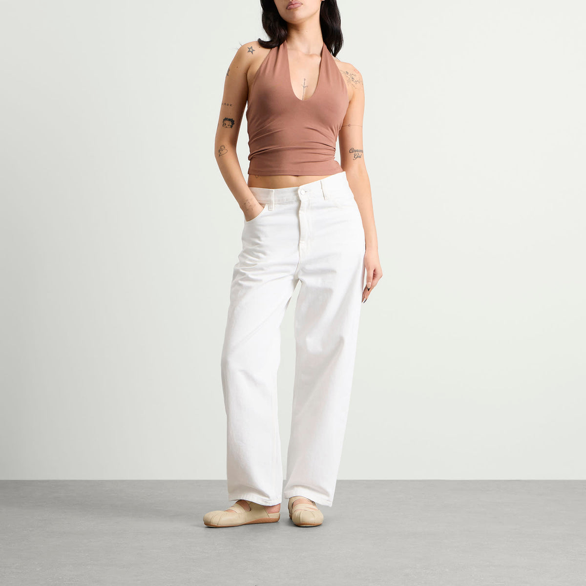 SKIMS Smooth Layers Halter Top