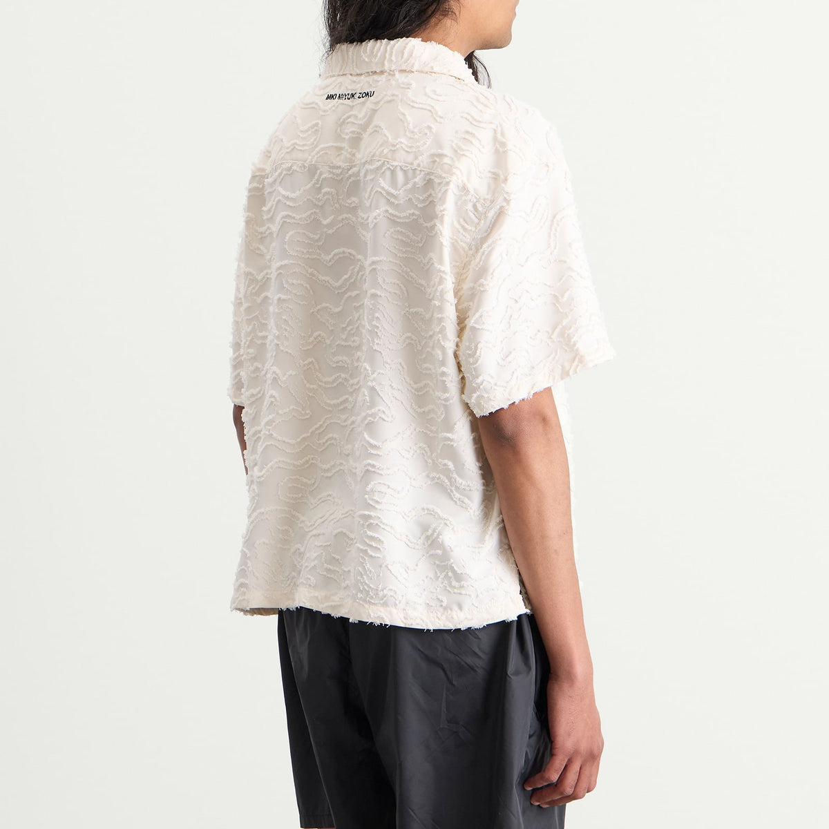 MKI Jacquard Fringe Vacation Shirt