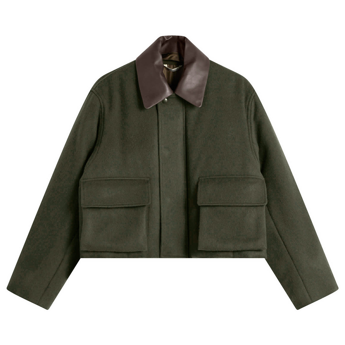Auralee Flannel Padded Short Jacket