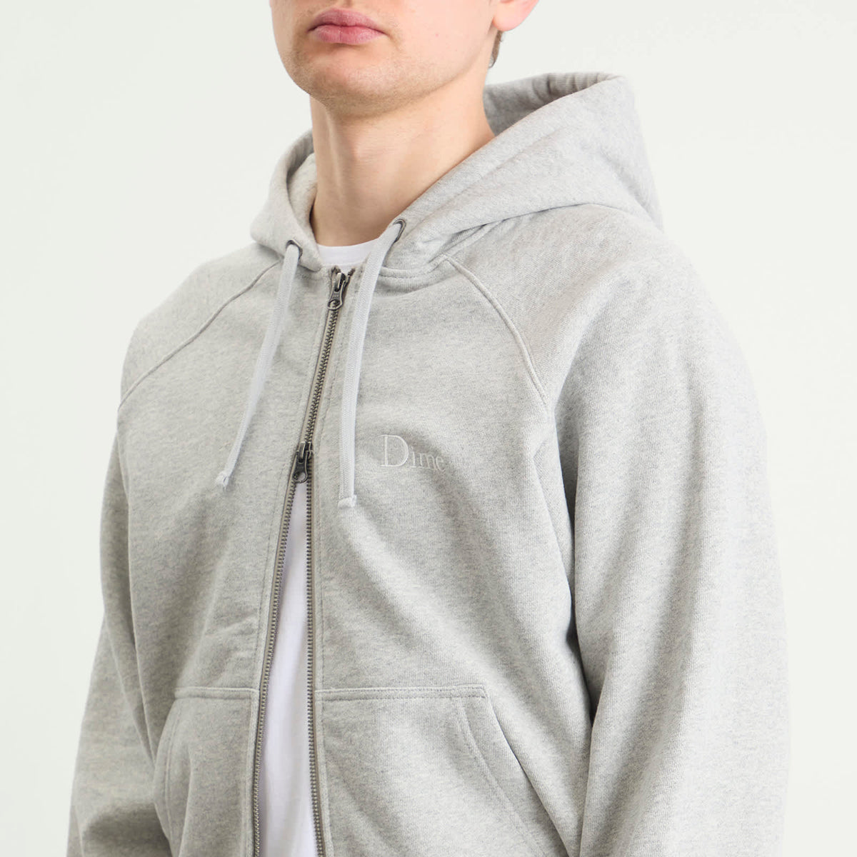 Dime Classic Small Logo Zip Hoodie