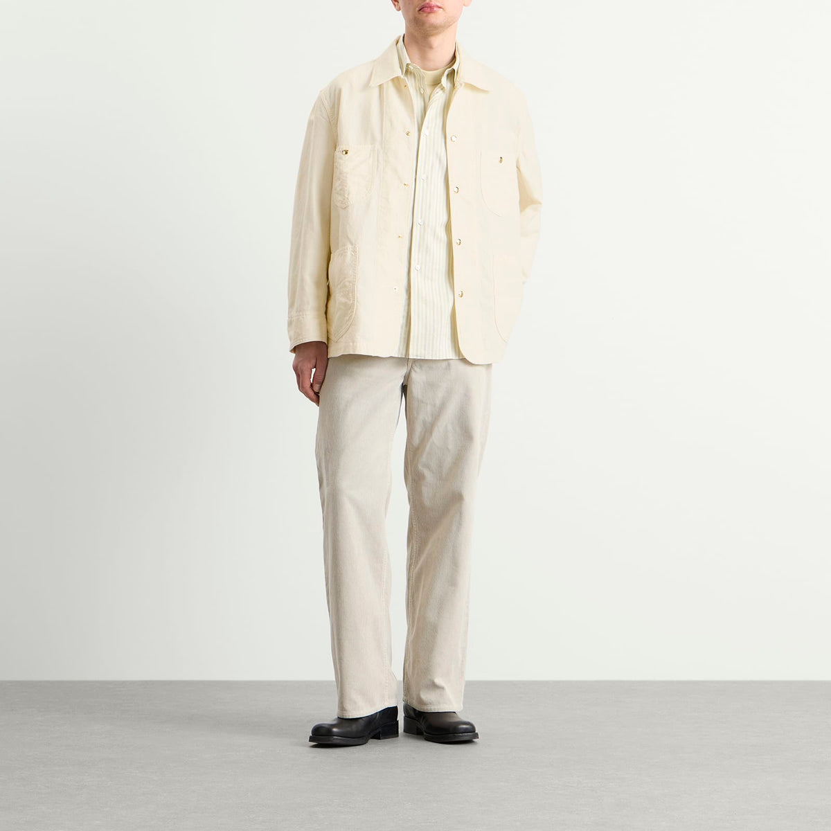 Auralee Wool Cotton Linen Ox Work Jacket