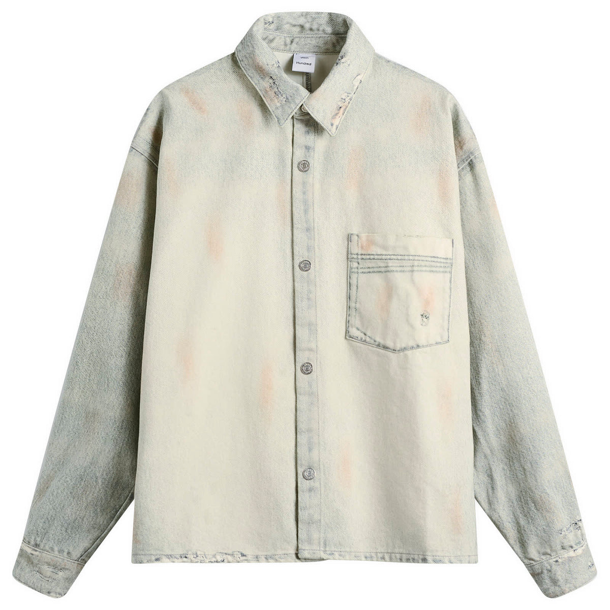 Won Hundred Maza Printed Denim Shirt