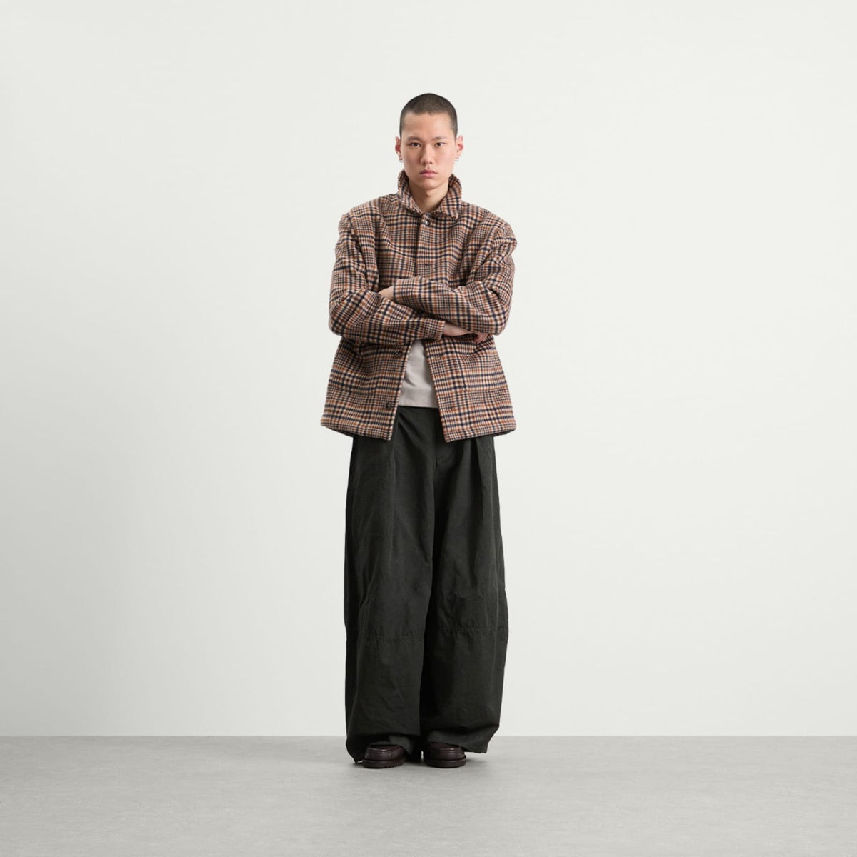 Bound Wool Button Jacket