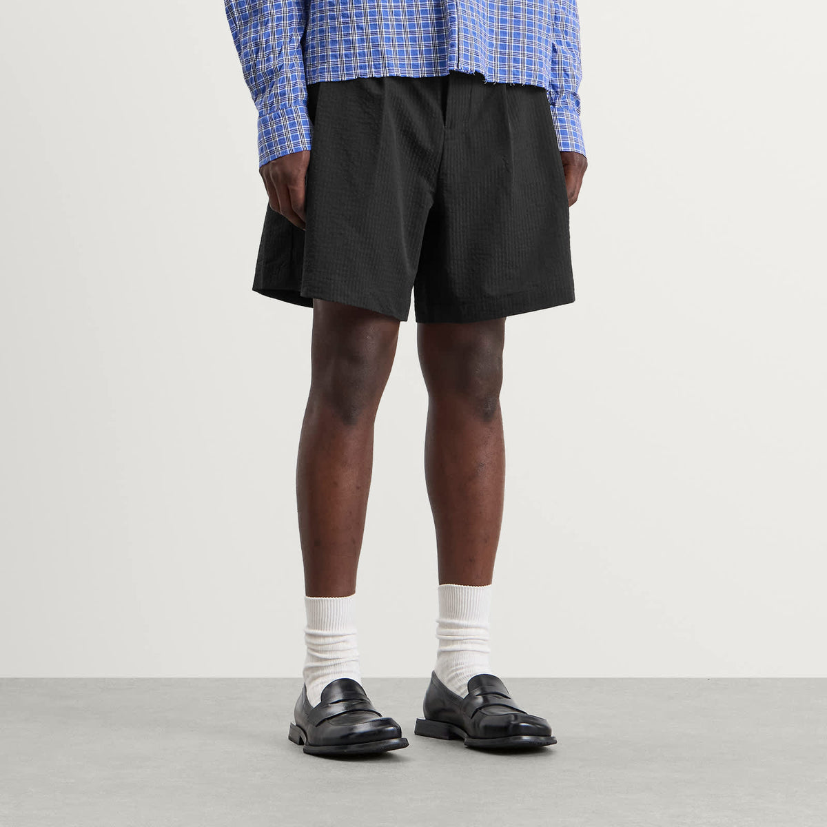 about:blank Textured Shorts