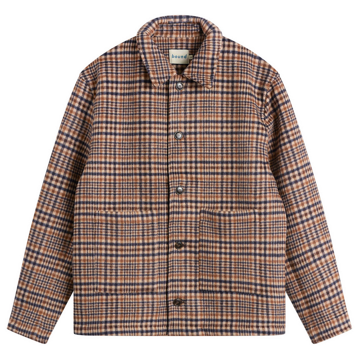 Bound Wool Button Jacket