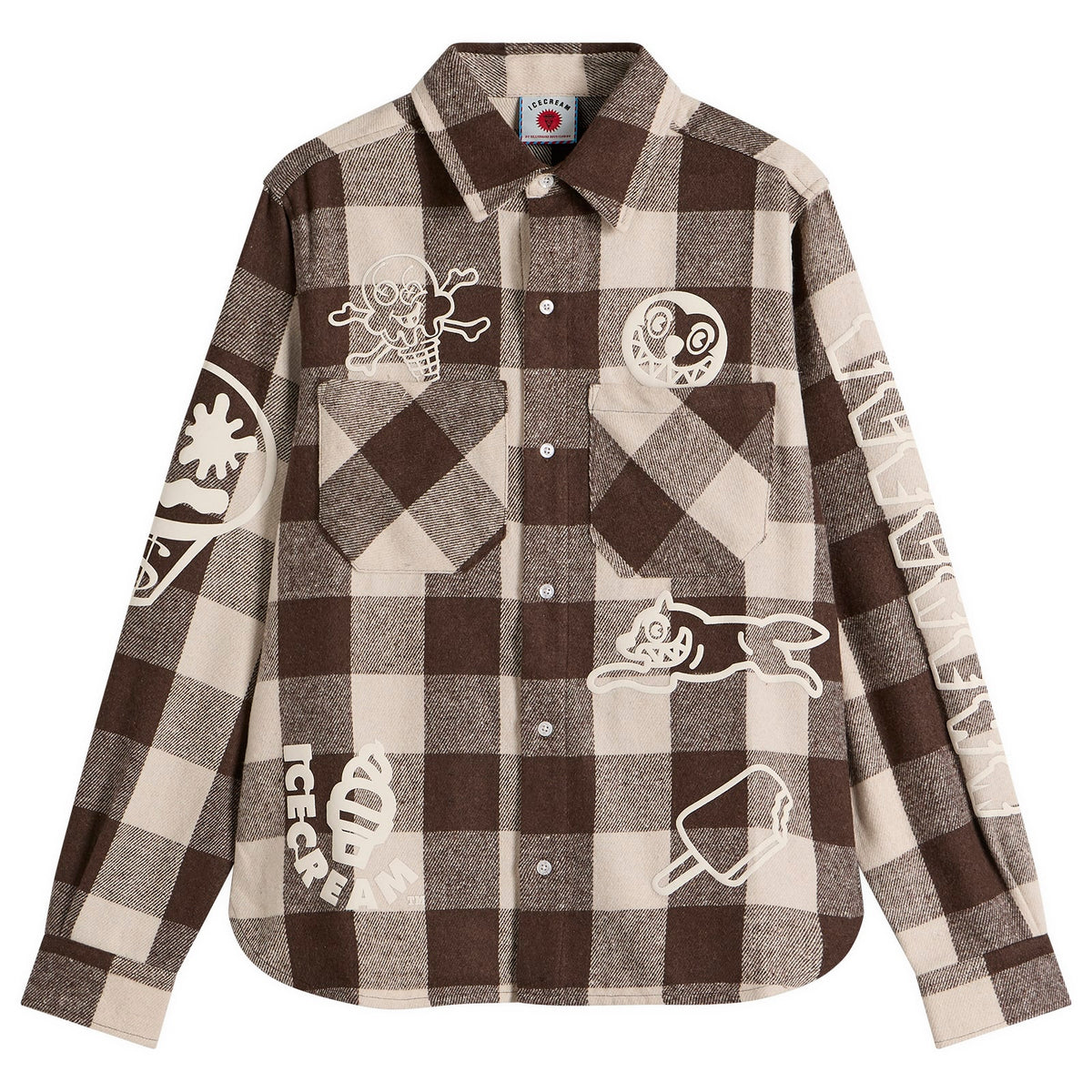 ICECREAM Multi Logo Check Ls Shirt