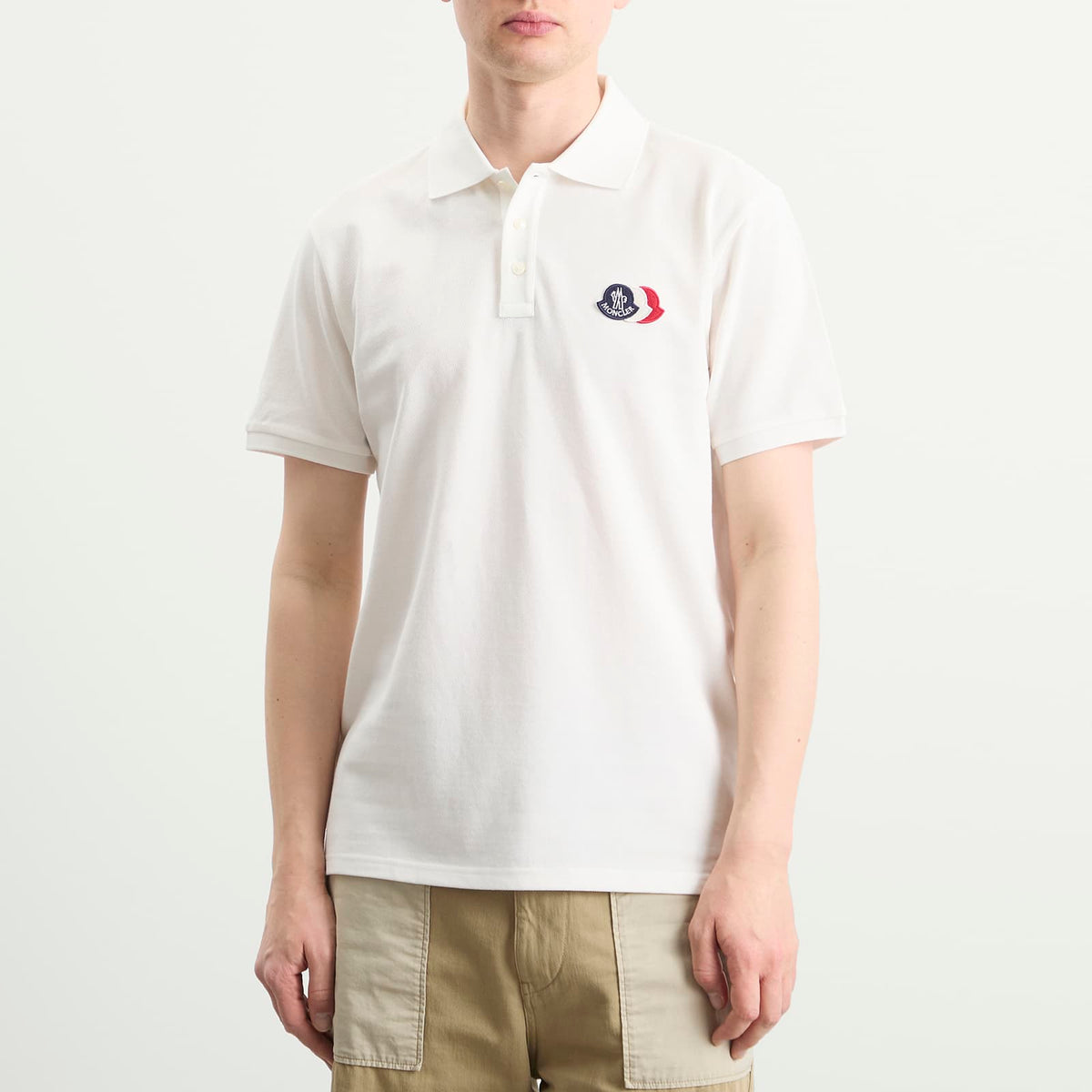 Moncler Tripe Crest Polo Shirt
