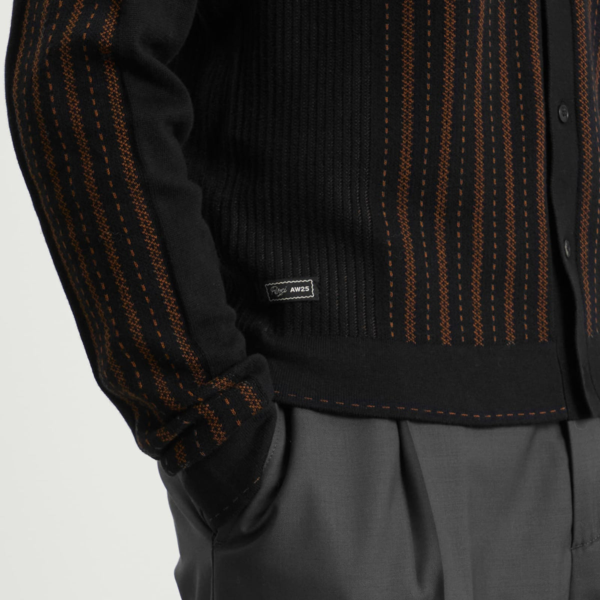Percival Appendix Long Sleeve Knitted Shirt