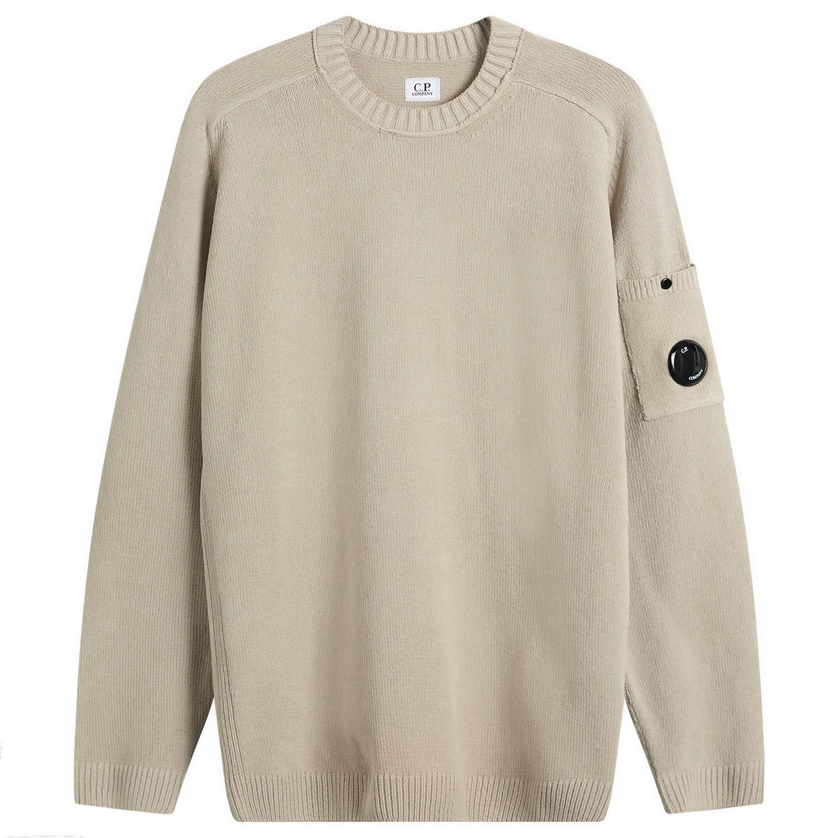 C.P. Company Cotton Chenille Crewneck Lens Sweater
