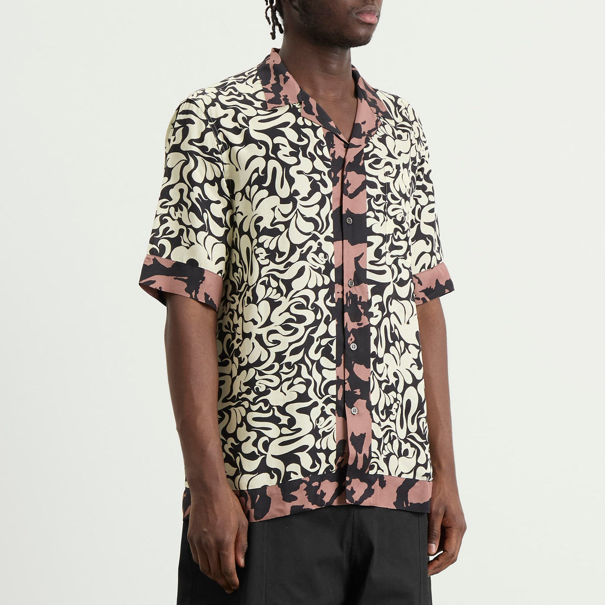 Dries Van Noten Squiggle Border Print Shirt