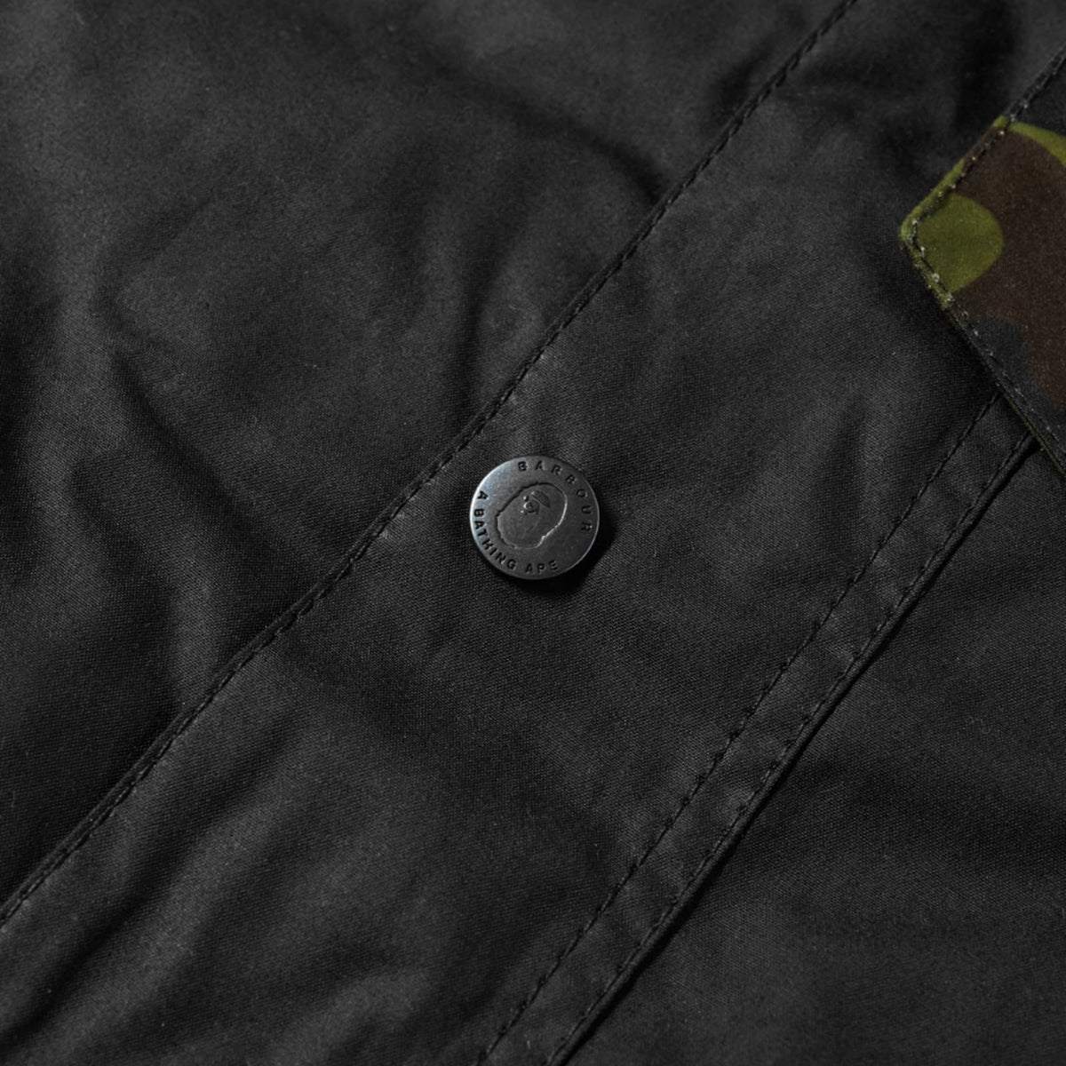 Barbour x A Bathing Ape Camo Bedale Wax Jacket