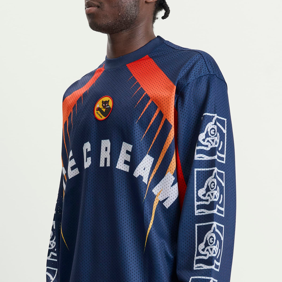ICECREAM Moto Racer Ls Mesh Shirt