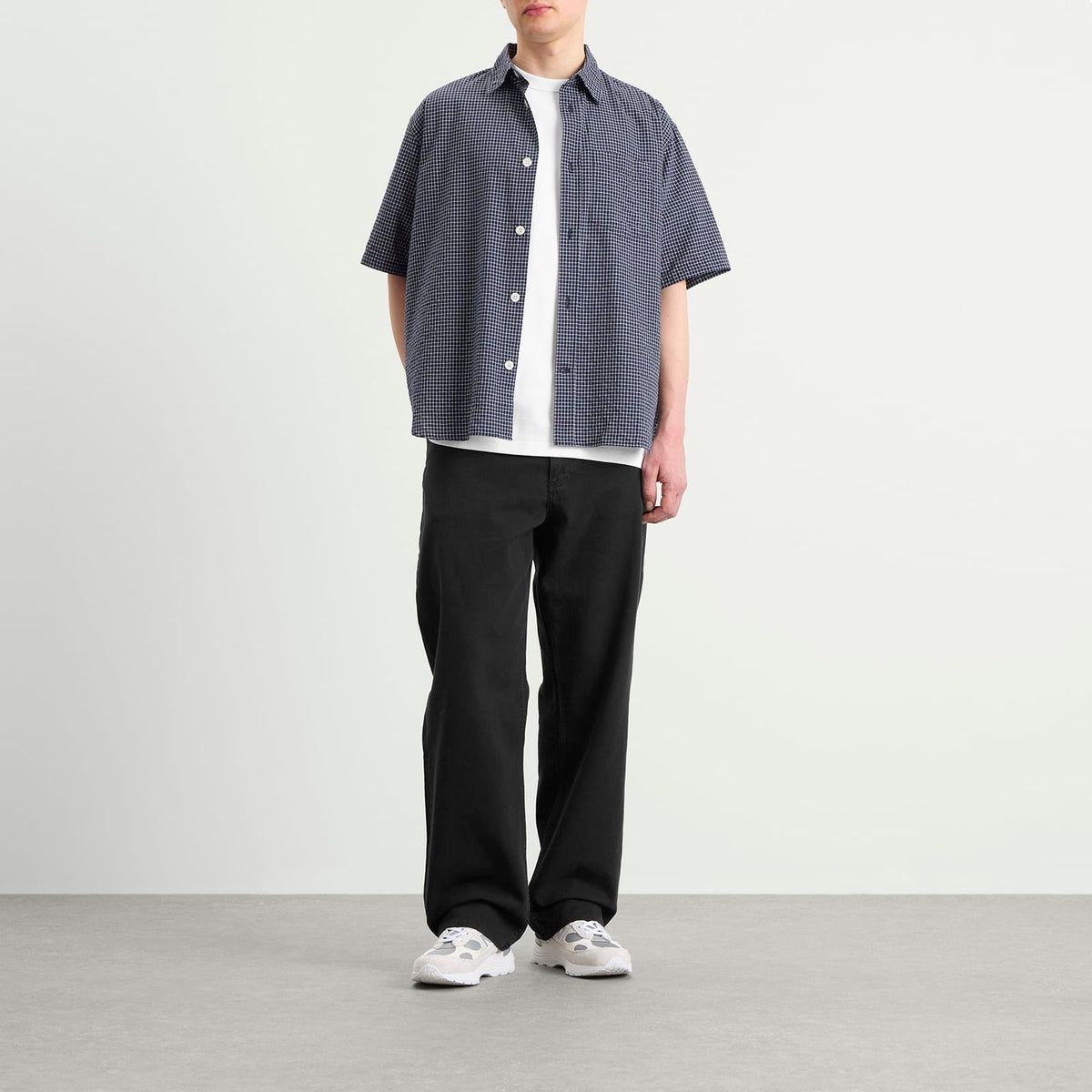 Norse Projects Espevik Oversized Check Short Sleeve Shirt