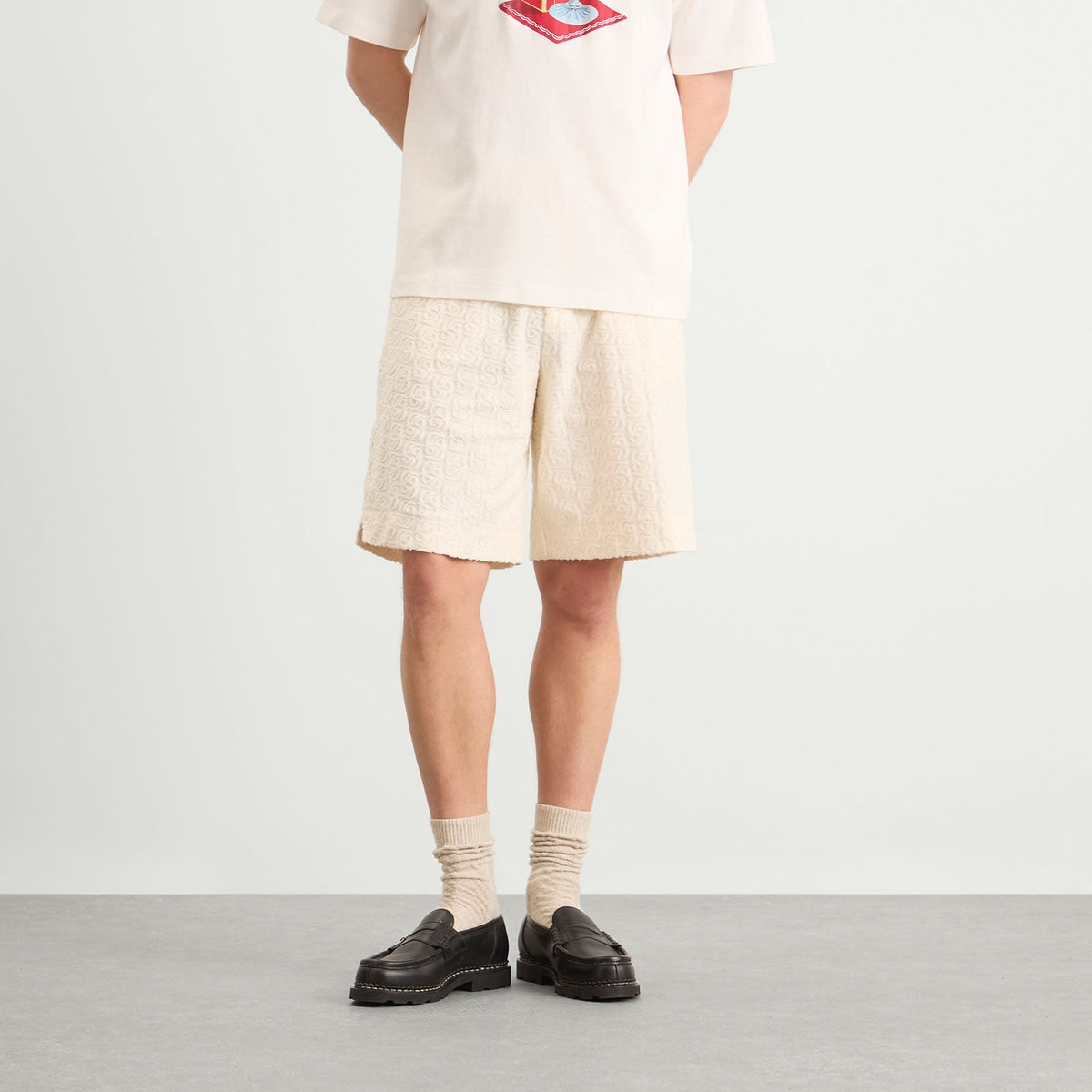 Drôle de Monsieur Monogramme Towelling Shorts
