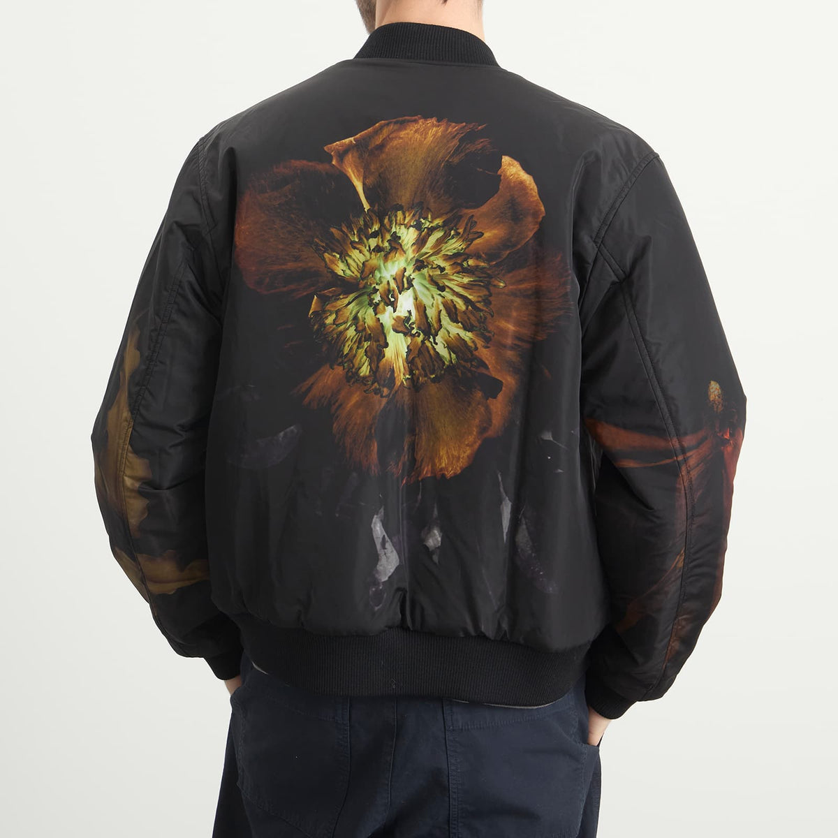 Dries Van Noten Brushed Cotton Twill Bomber Jacket