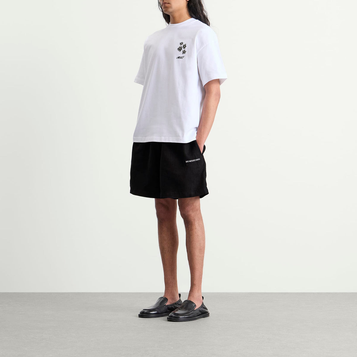 MKI Linen Wide Leg Shorts