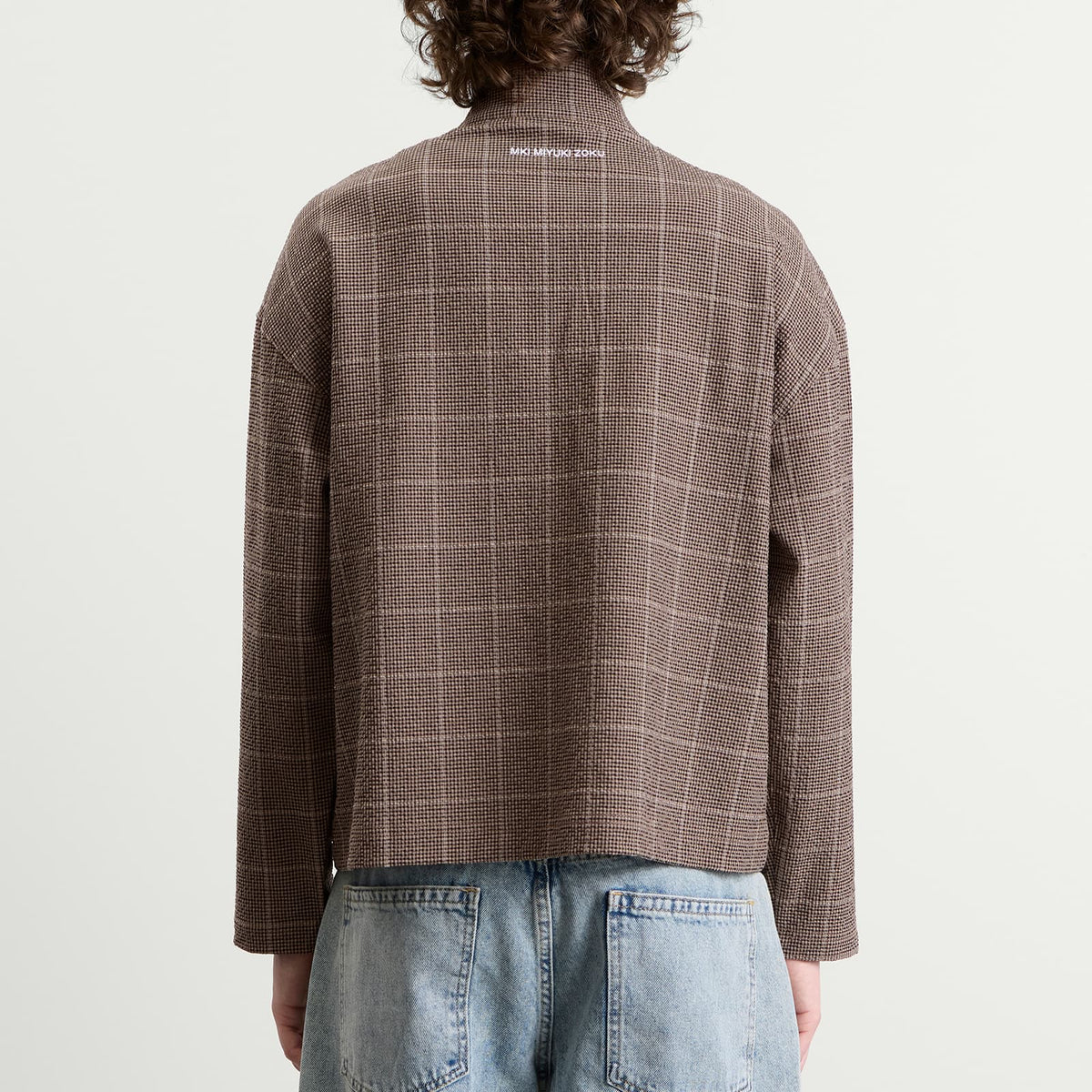 MKI Seersucker Check Track Jacket