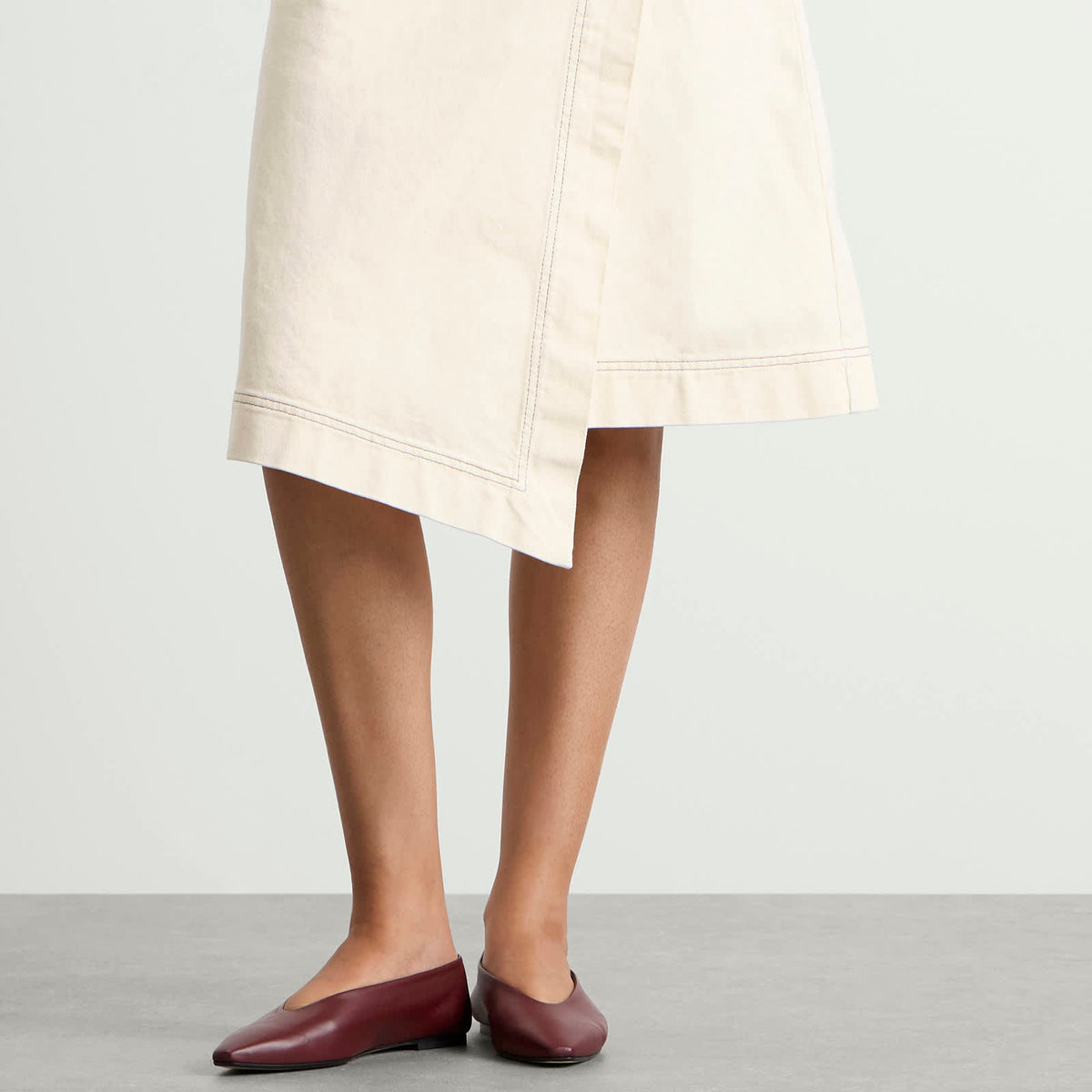 Aeyde Betty Square Toe Ballet Flats