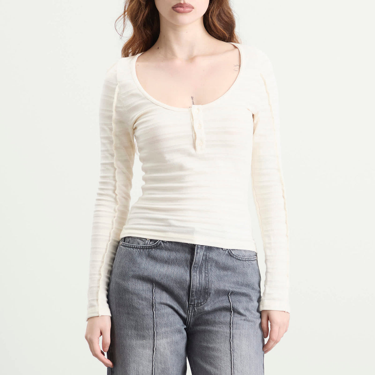 mfpen Deep Henley Top