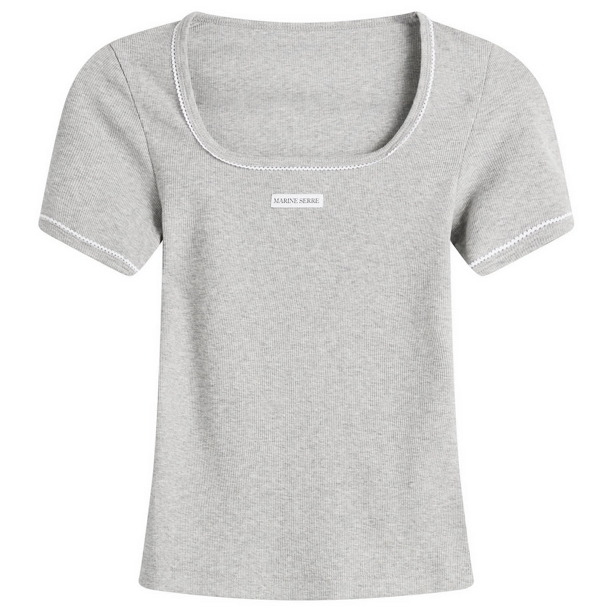 Marine Serre Cute 70'S Square Neck T-Shirt