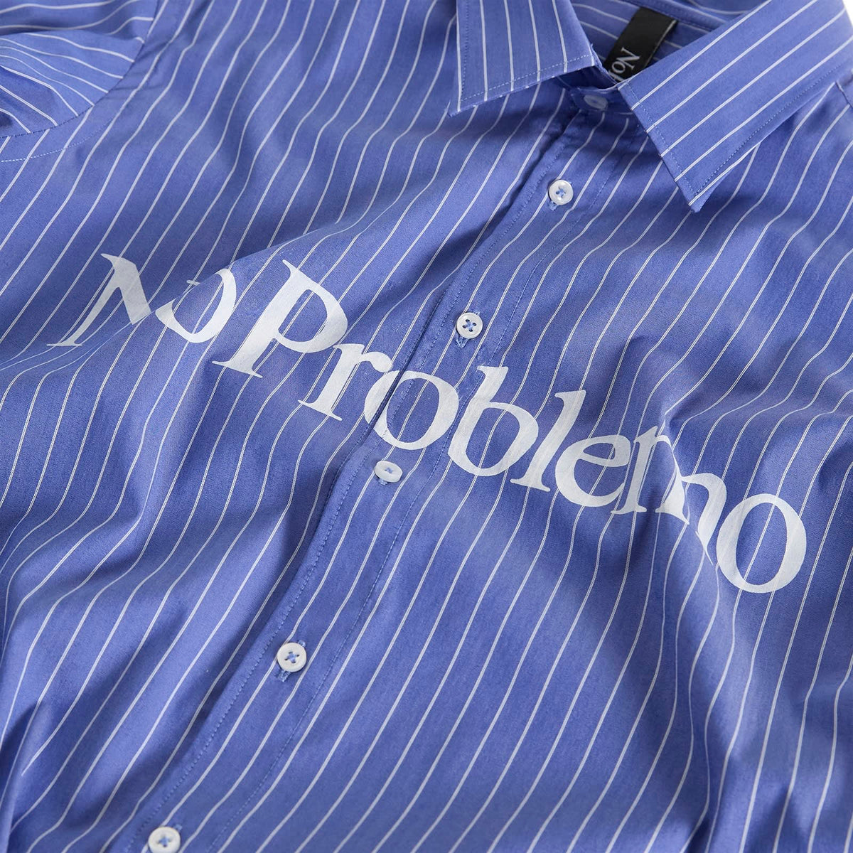 No Problemo Logo Stripe Poplin Shirt