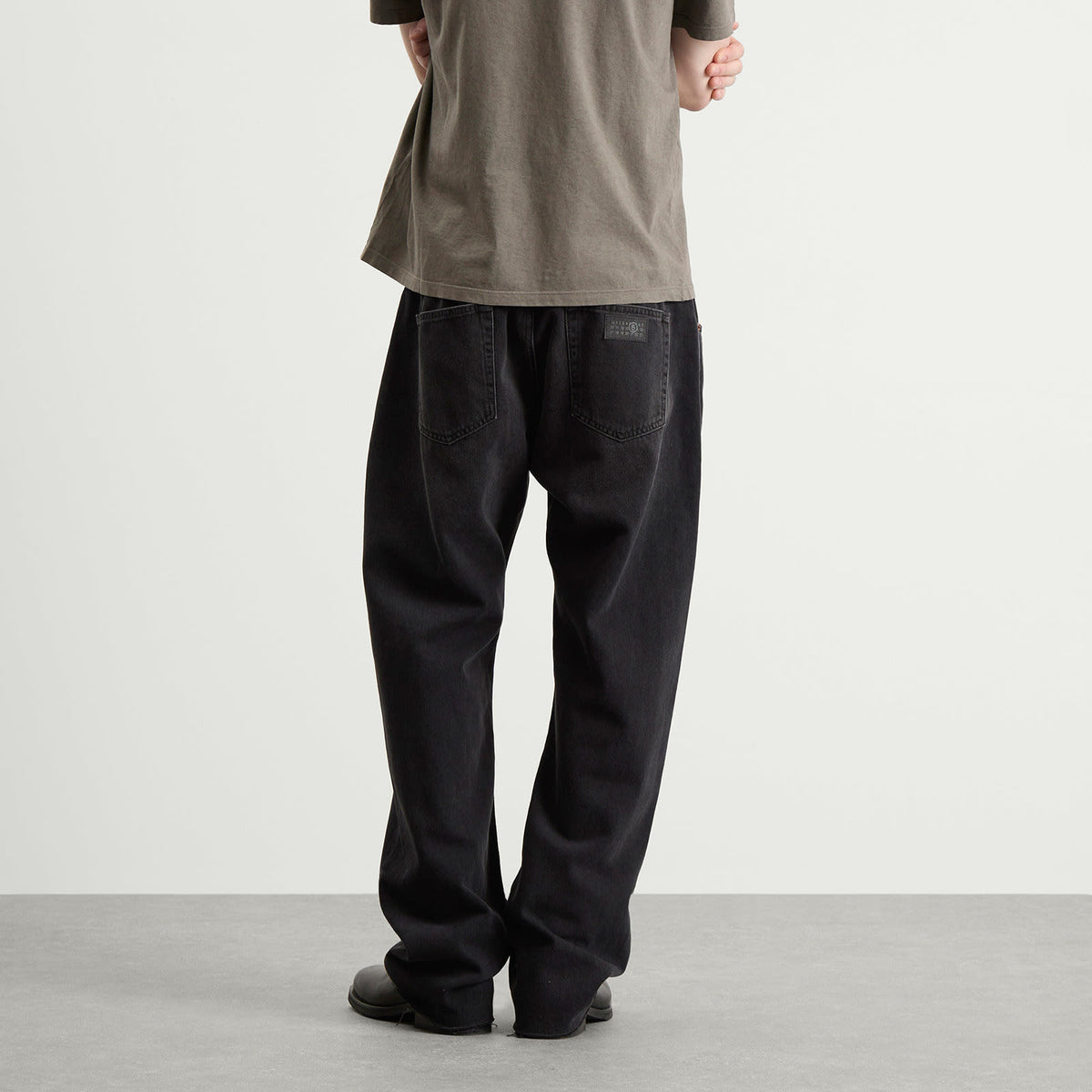 MM6 Maison Margiela Relaxed Straight Leg Elasticated Jeans