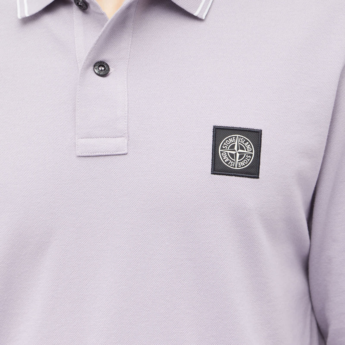 Stone Island Long Sleeve Patch Polo