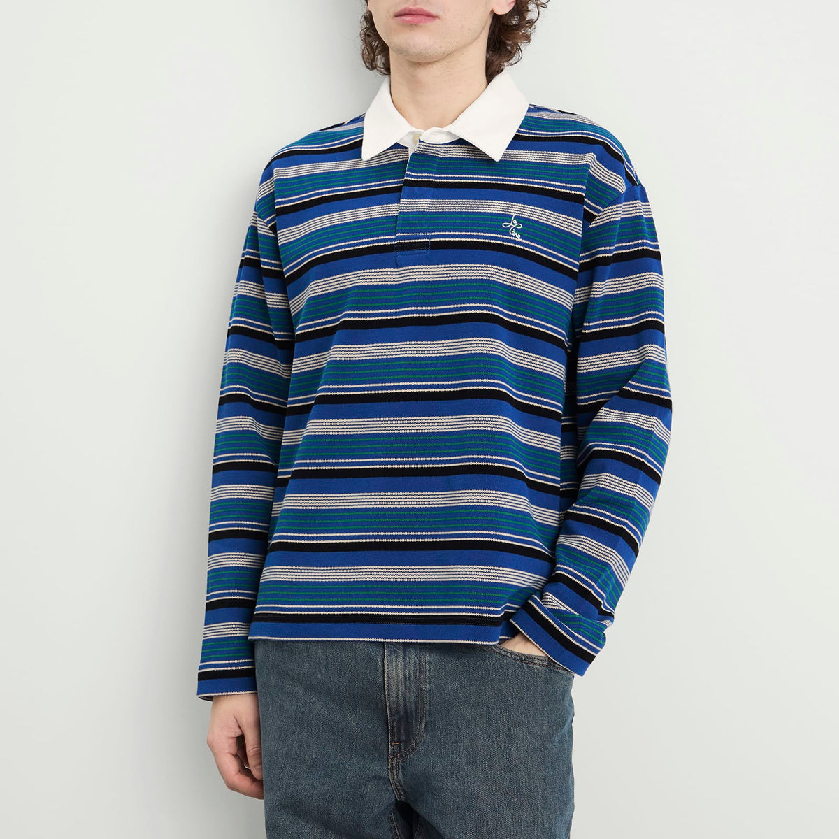 Le Père Long Sleeve Rugby Polo Shirt