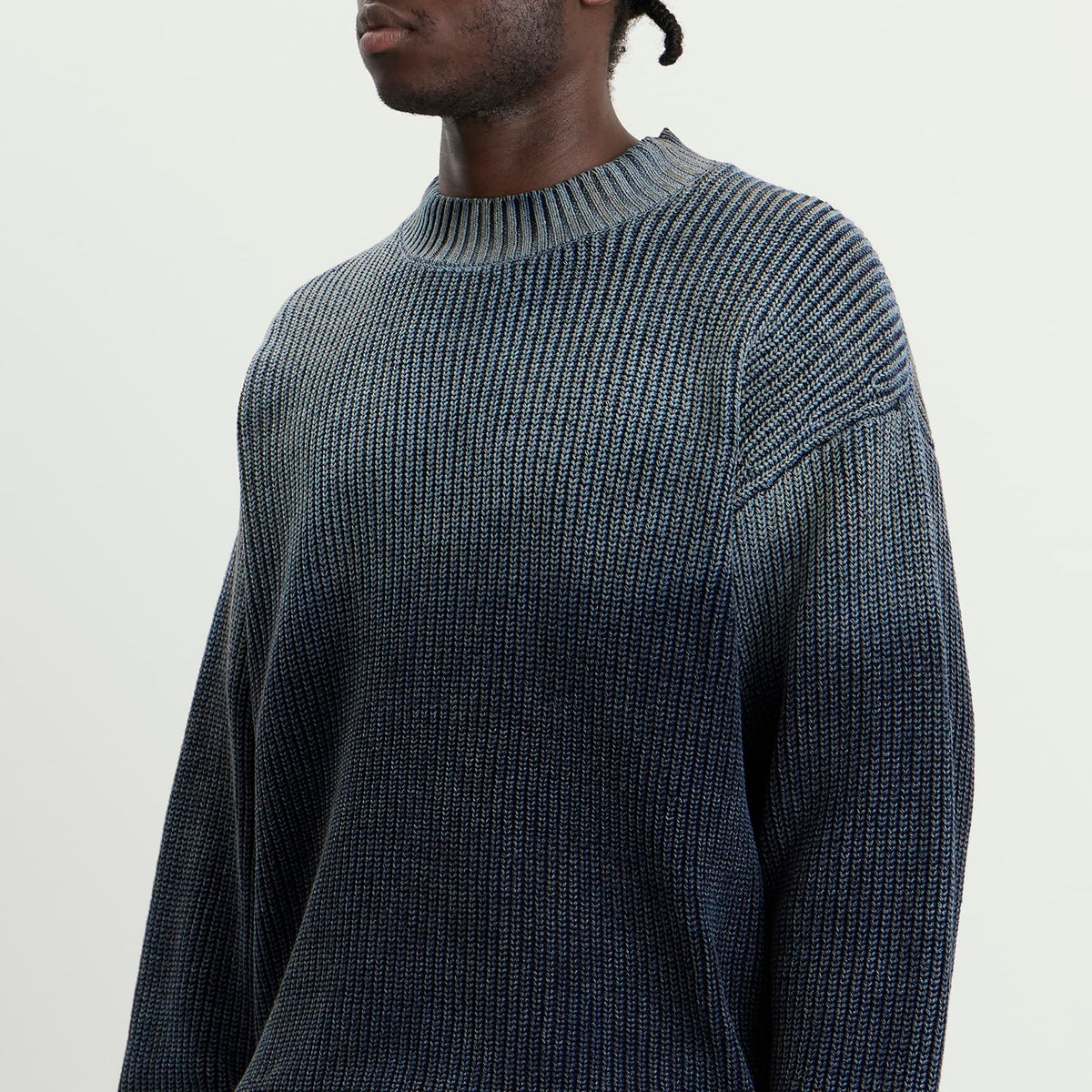 Bound Spray Wash Cropped Knit Jumper