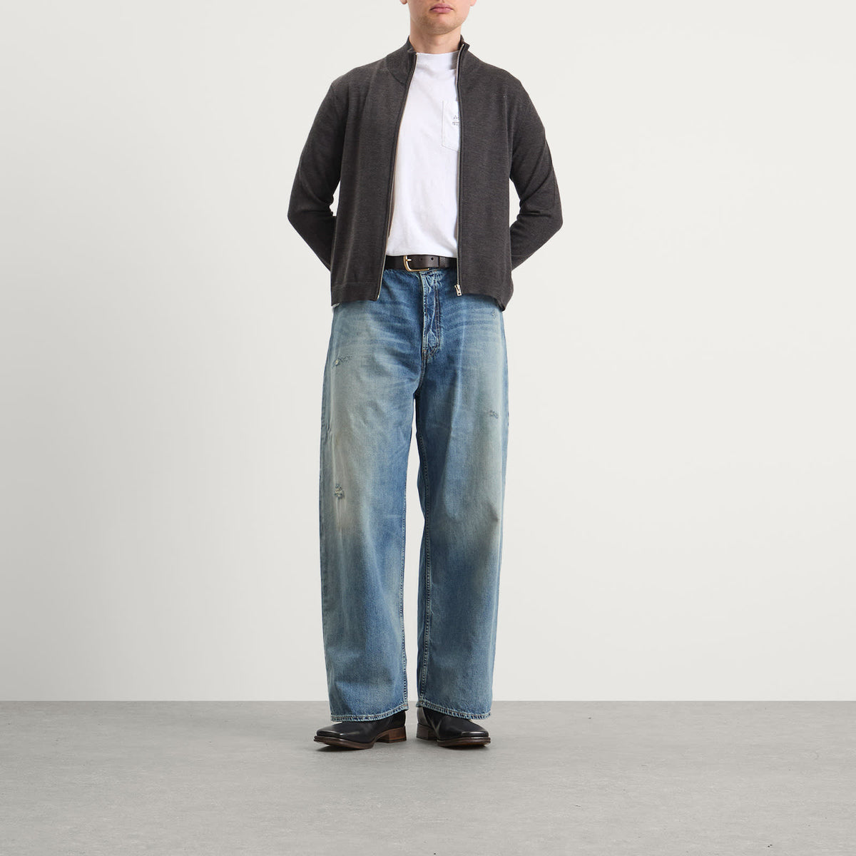 Acne Studios 2023 Daybreak Wash Wide Leg Jeans
