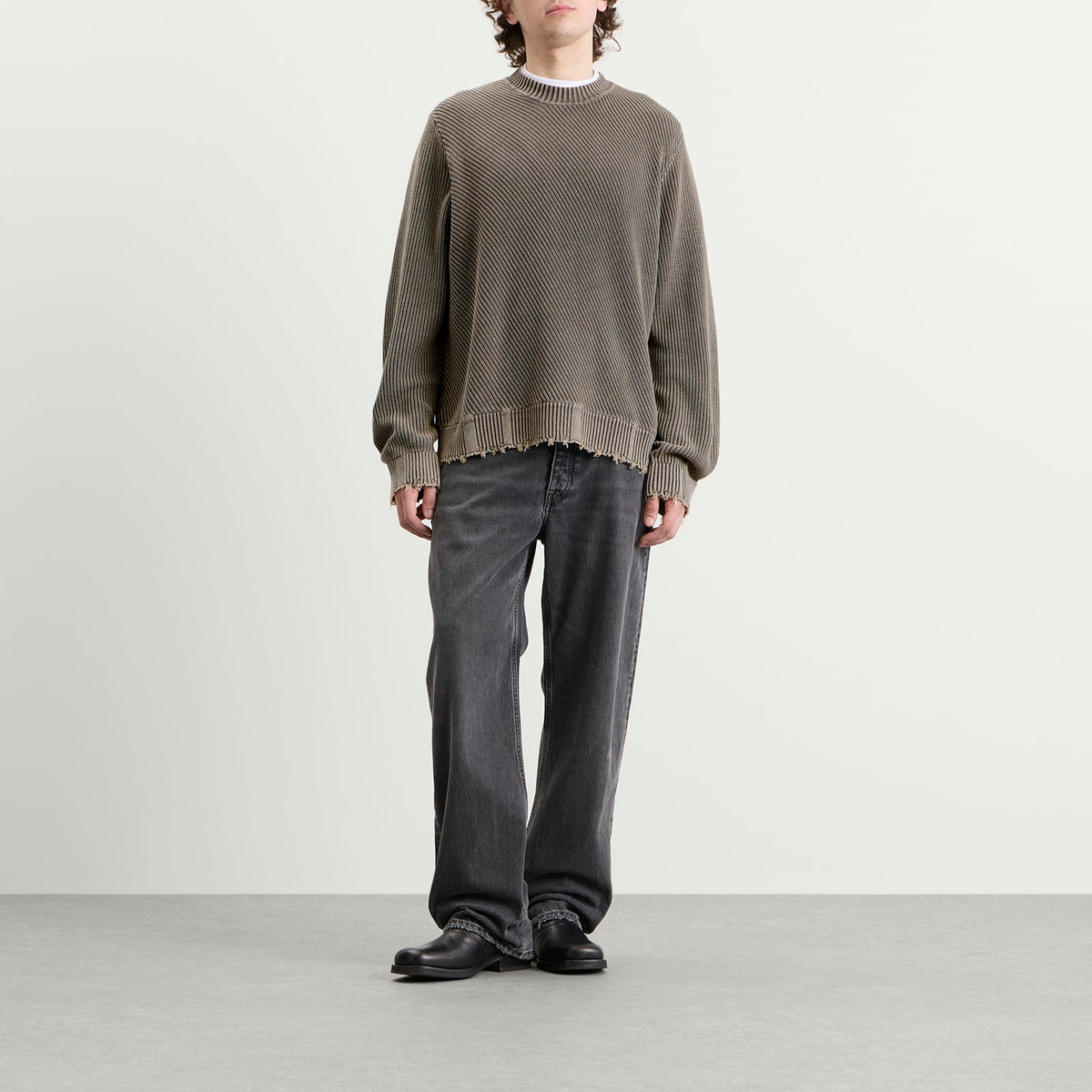 Won Hundred Bently Diagonal Knit Sweater