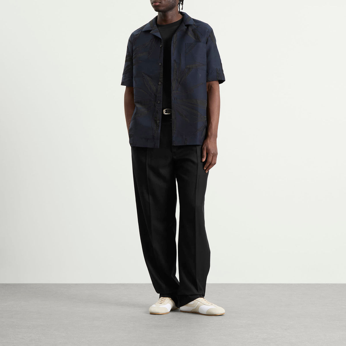 Dries Van Noten Spikey Flower Applique Shirt