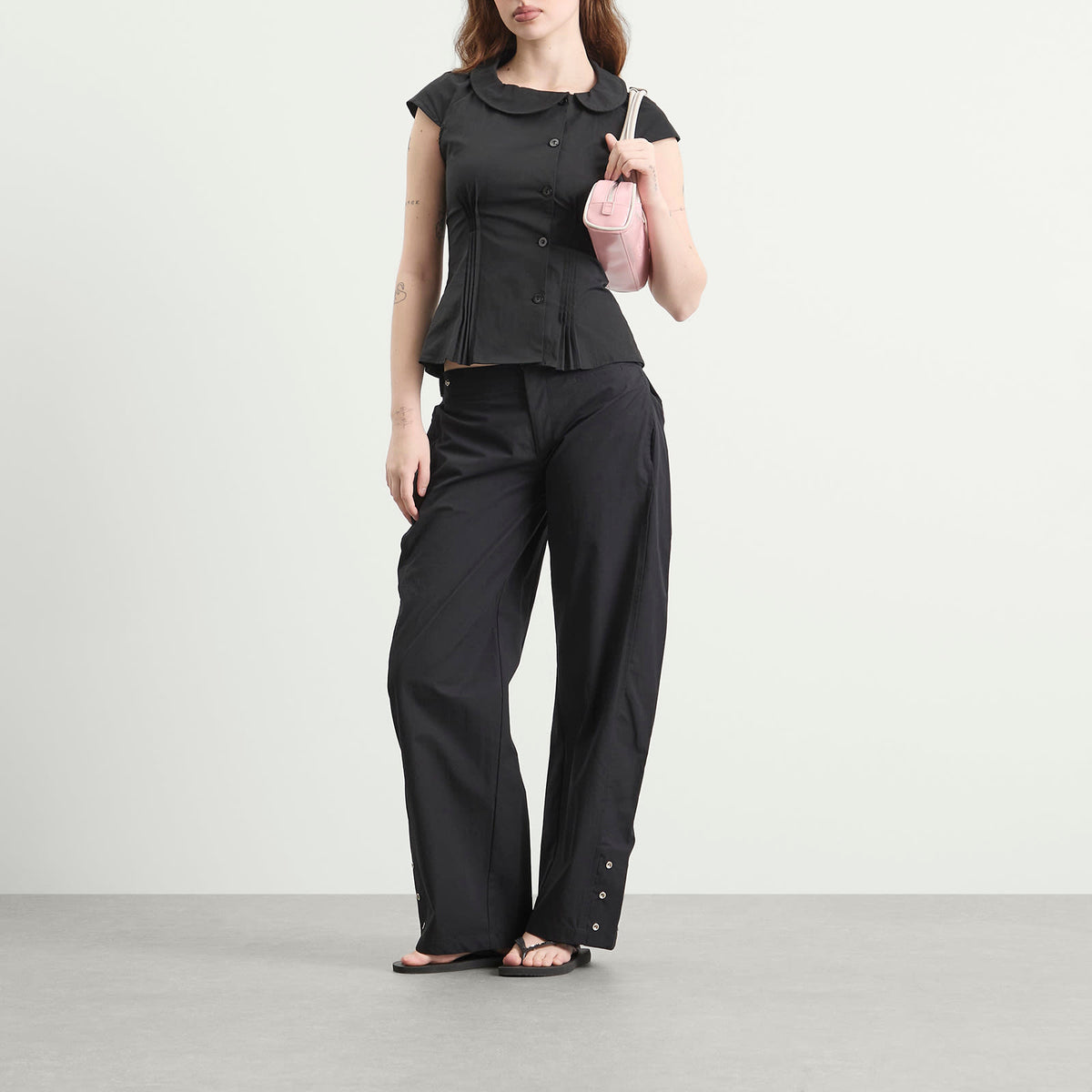 Peachy Den Missy Asymmetric Blouse