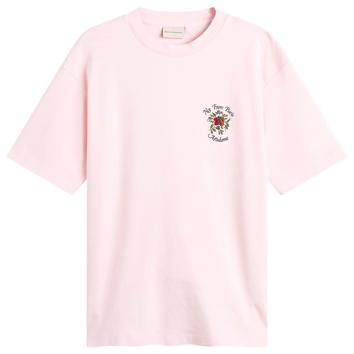 Drôle de Monsieur Rose Slogan T-Shirt