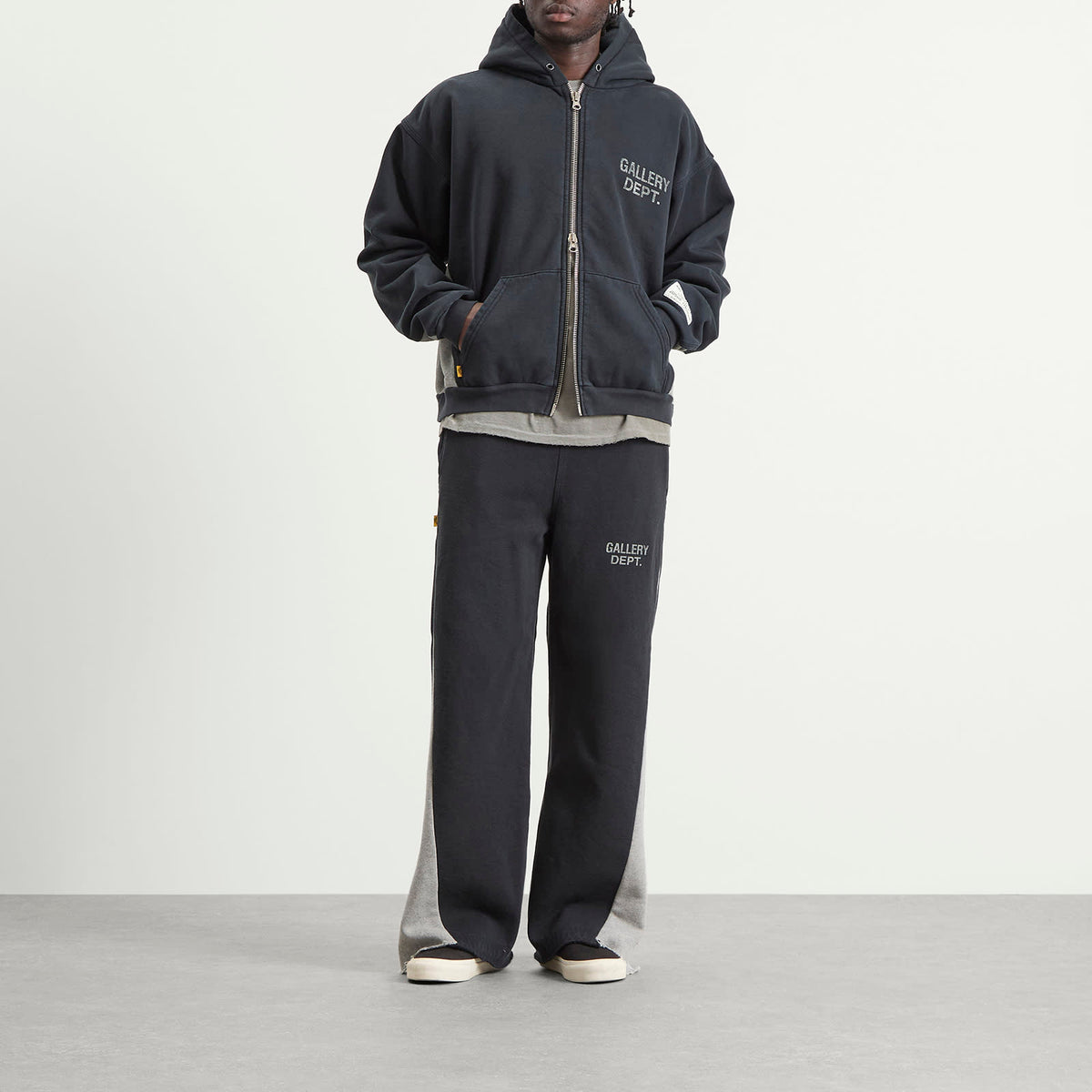Gallery Dept. Contrast Panel Zip Hoodie