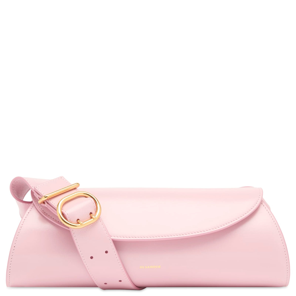Jil Sander Cannolo SM Leather Shoulder Bag